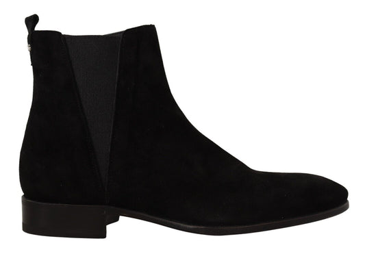 Dolce & Gabbana Elegante Suède Leren Chelsea Boots