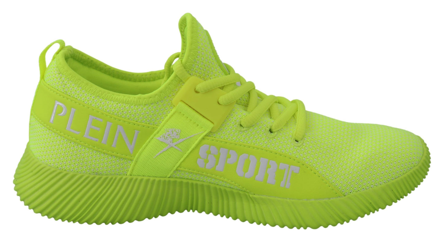 Plein Sport Elektrificeer uw stap met gele Carter Sport Sneakers