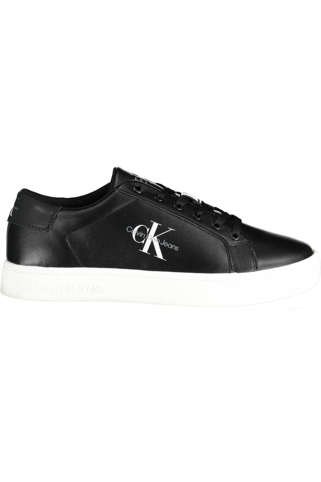 Calvin Klein Zwarte Leren Heren Sneaker