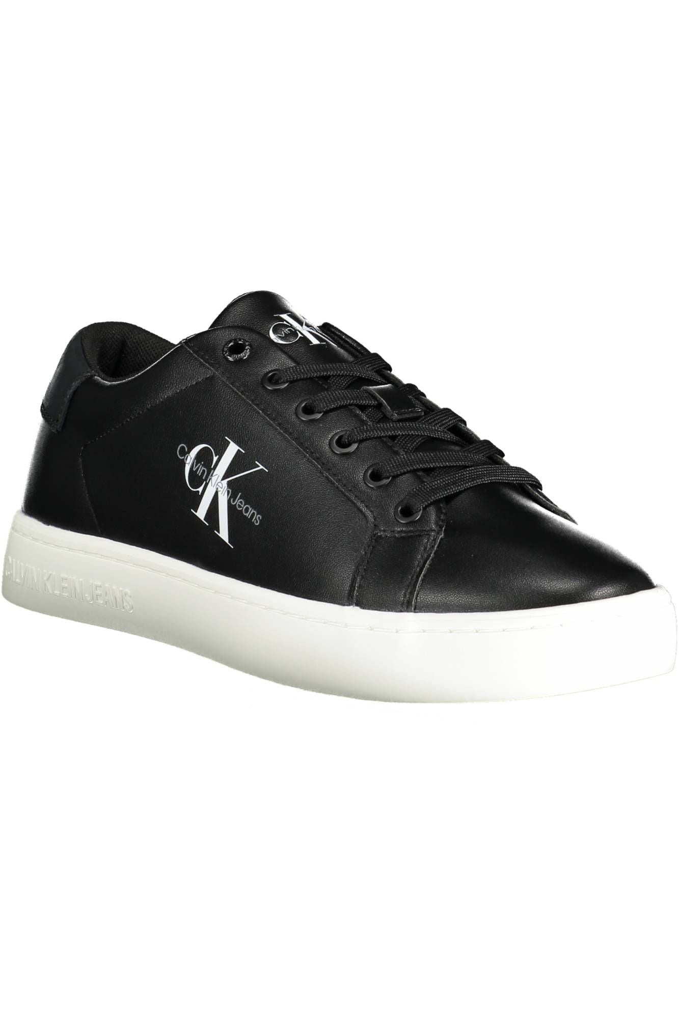 Calvin Klein Zwarte Leren Heren Sneaker