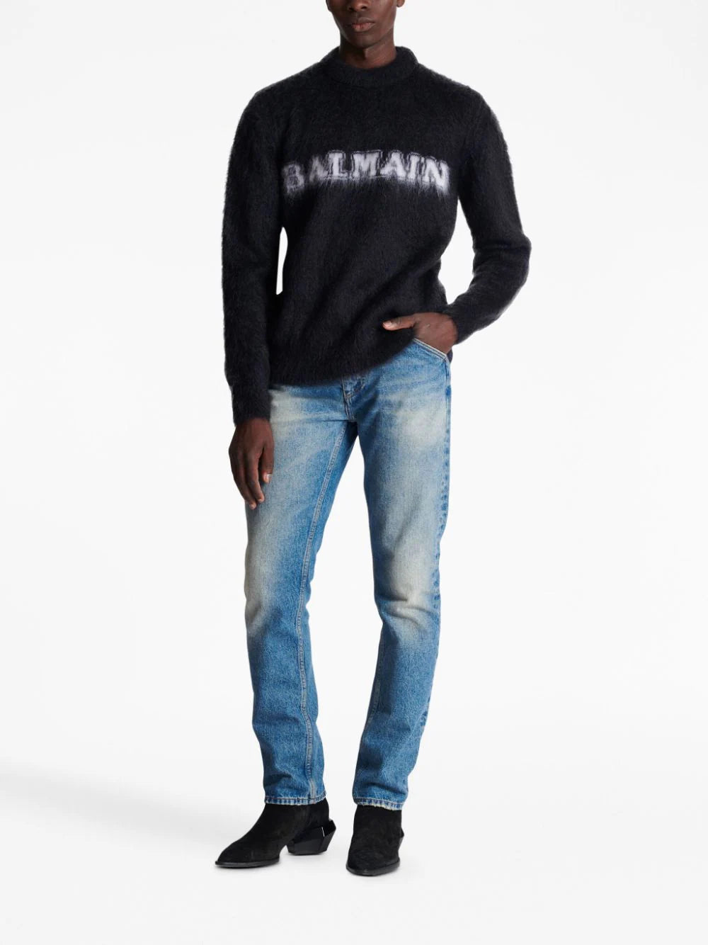 Balmain Trui met geborstelde afwerking