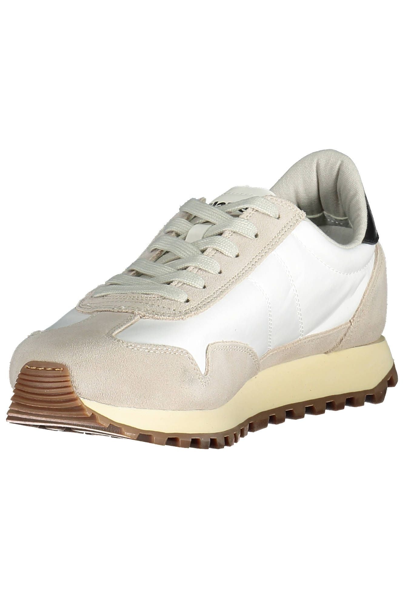 Blauer witte leren heren sneaker