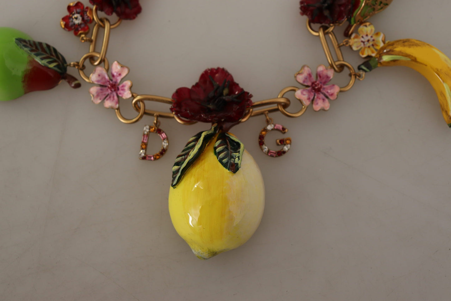 Dolce & Gabbana Chic Gold Statement Sicilië Fruit Ketting