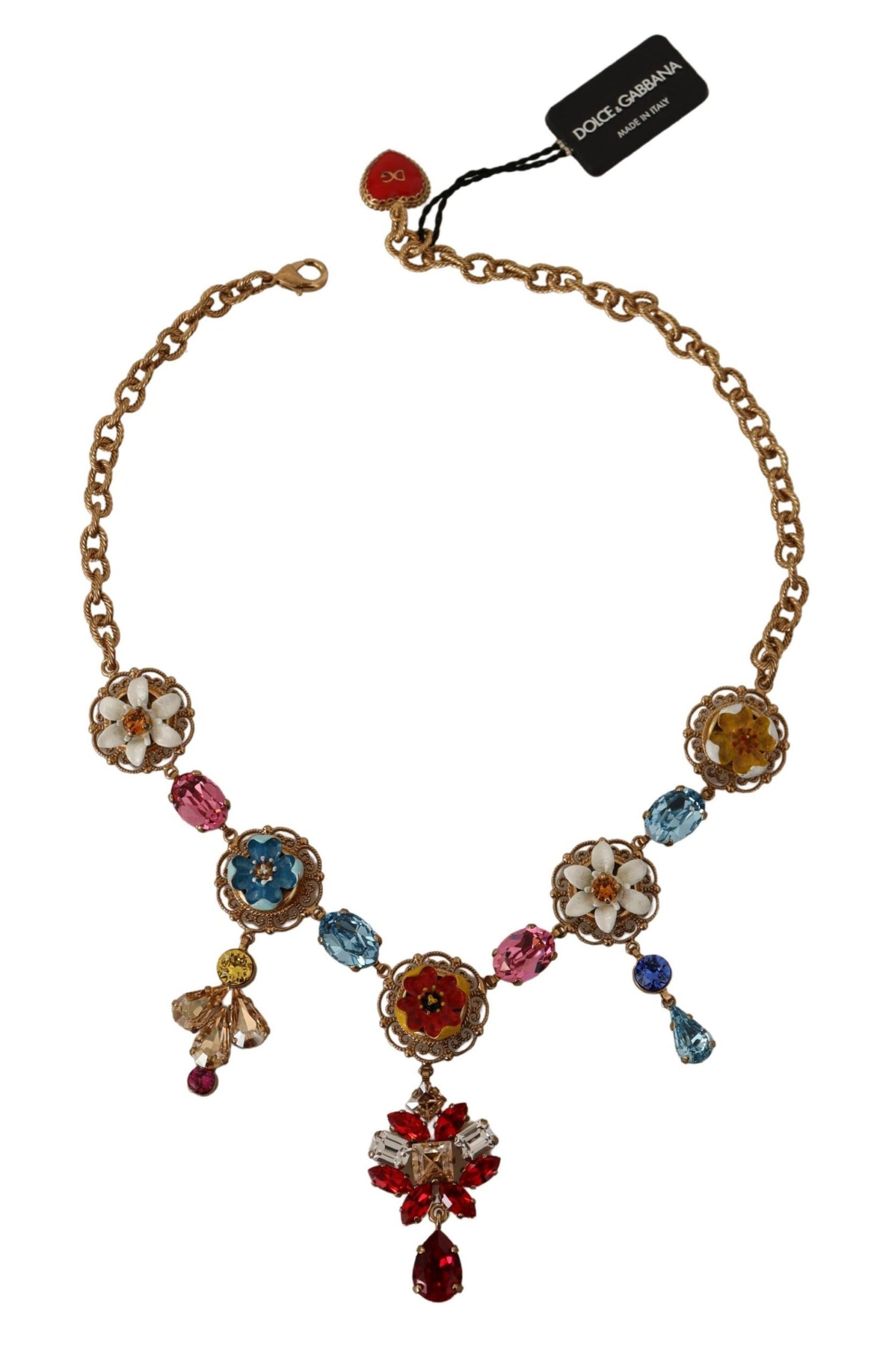 Dolce & Gabbana Elegante Bloemen Statement Ketting