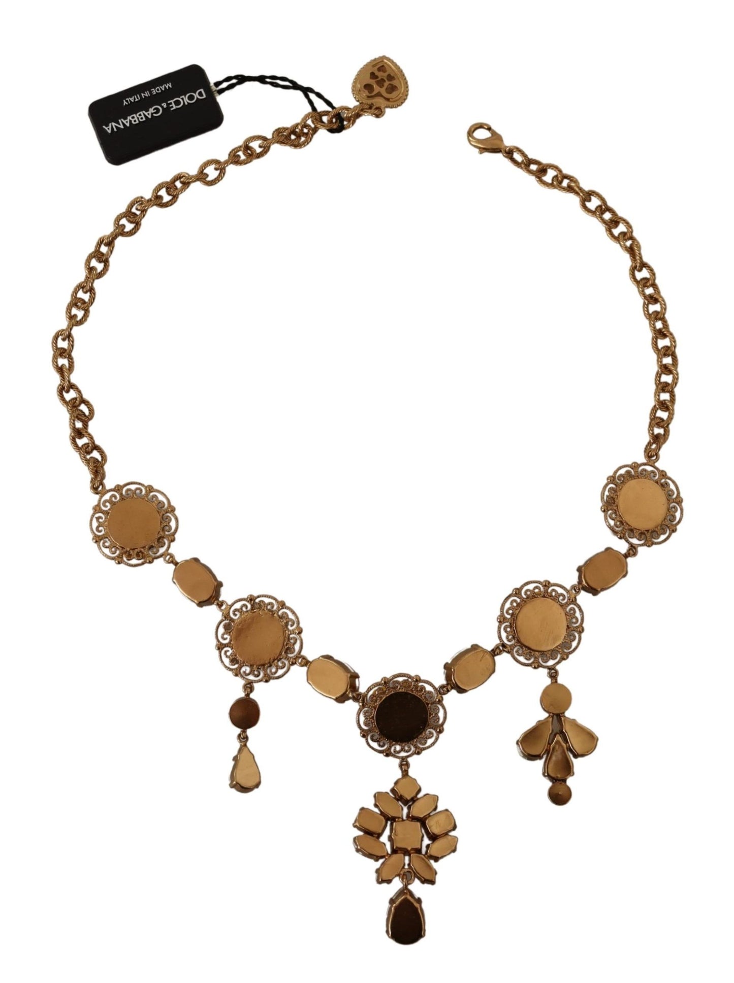 Dolce & Gabbana Elegante Bloemen Statement Ketting