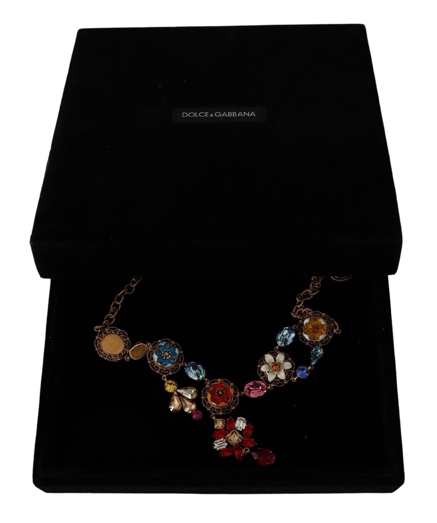 Dolce & Gabbana Elegante Bloemen Statement Ketting