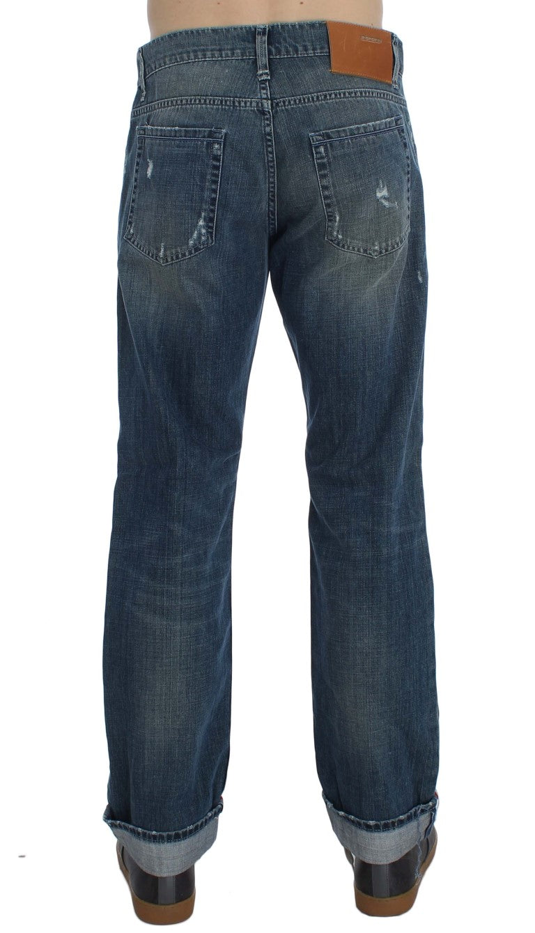 Acht Elegante Regular Fit Blue Wash Denim