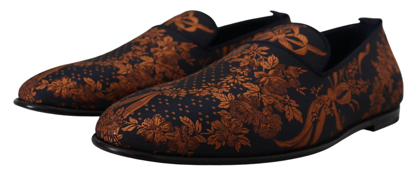 Dolce & Gabbana Elegante Bloemen Slip-On Loafers