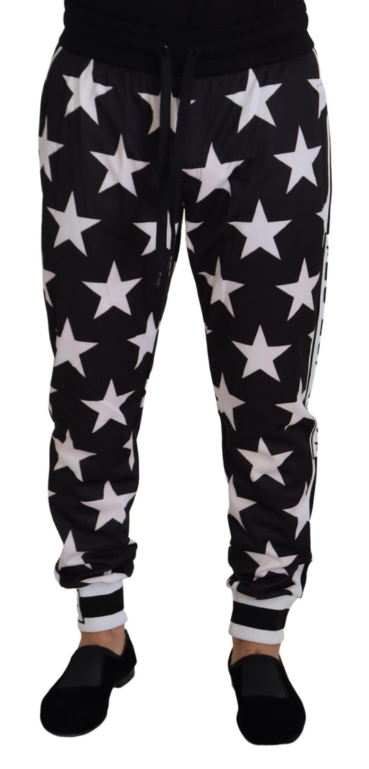 Dolce & Gabbana Star Print Casual Sweatpants met Logo Detail