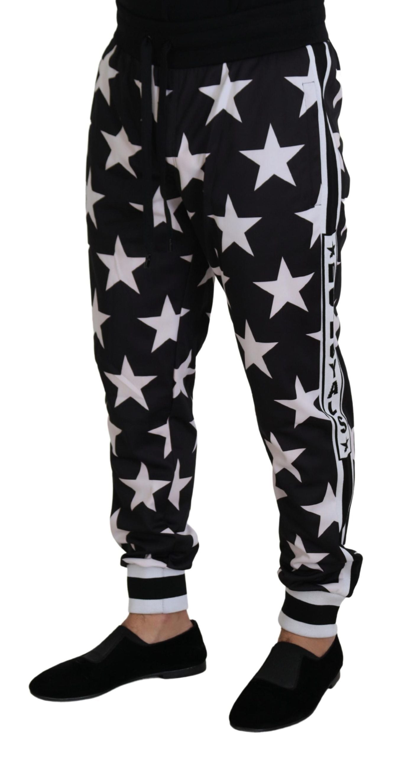 Dolce & Gabbana Star Print Casual Sweatpants met Logo Detail