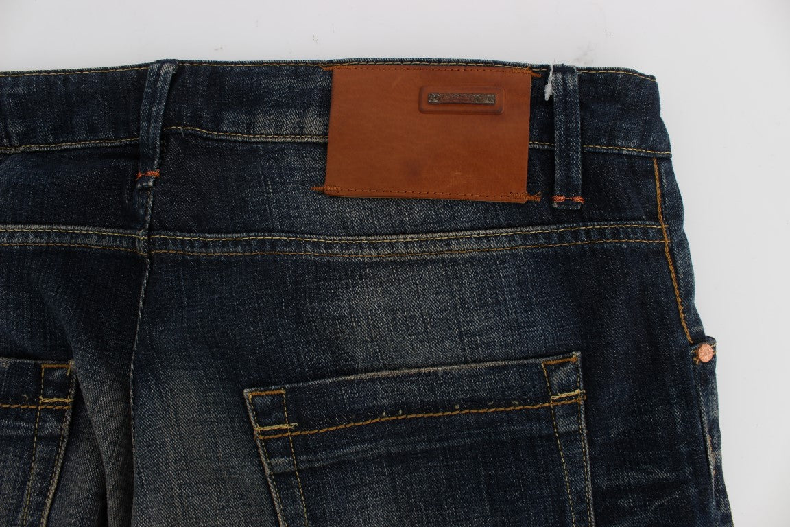 Acht Elegante Rechte Pasvorm Lage Taille Heren Jeans