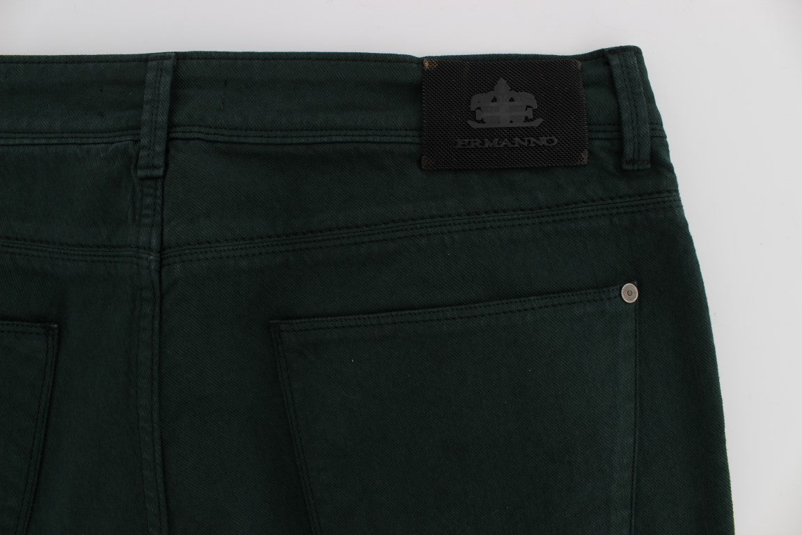 Ermanno Scervino chique groene rechte jeans