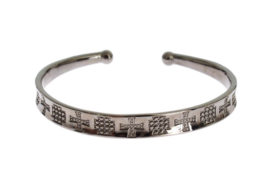 Nialaya Elegante Rhodium Zilveren Bangle