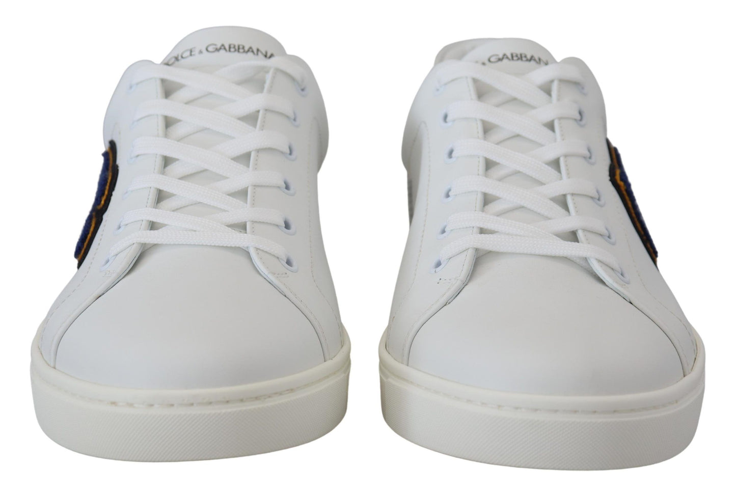 Dolce & Gabbana Elegante Witte Leren Heren Sneakers