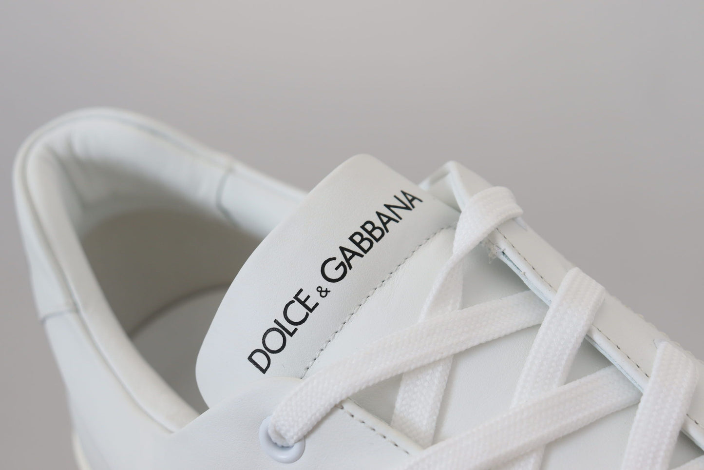 Dolce & Gabbana Elegante Witte Leren Heren Sneakers