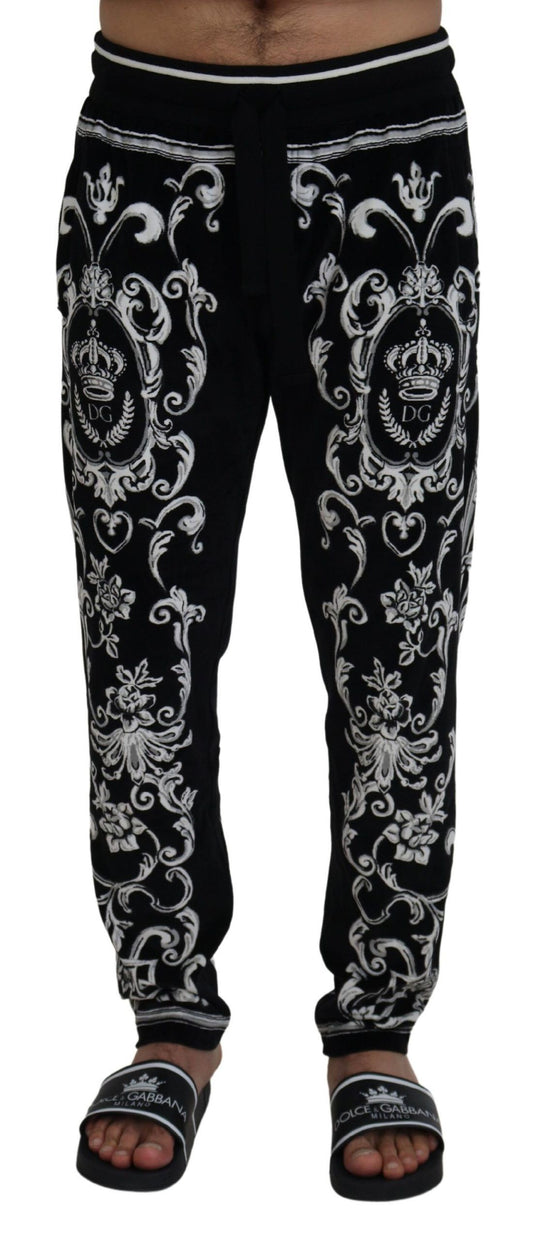 Dolce & Gabbana Barok Gedessineerde Casual Joggingbroek