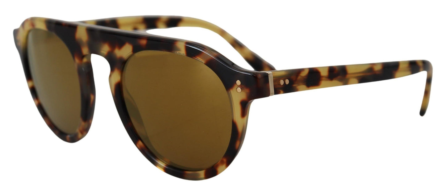 Dolce & Gabbana Chic Tortoiseshell Acetaat Zonnebril