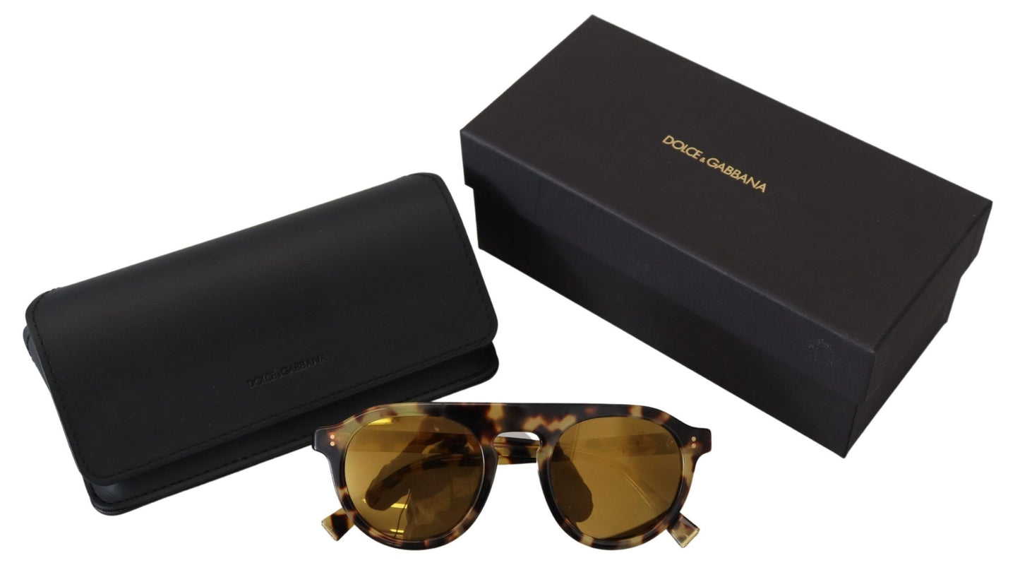 Dolce & Gabbana Chic Tortoiseshell Acetaat Zonnebril