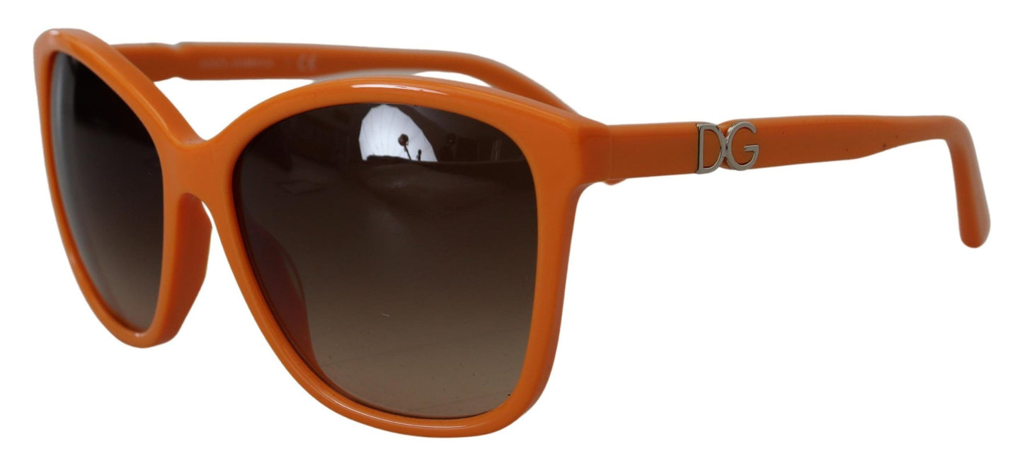 Dolce & Gabbana Chic Oranje Ronde Zonnebril voor Dames