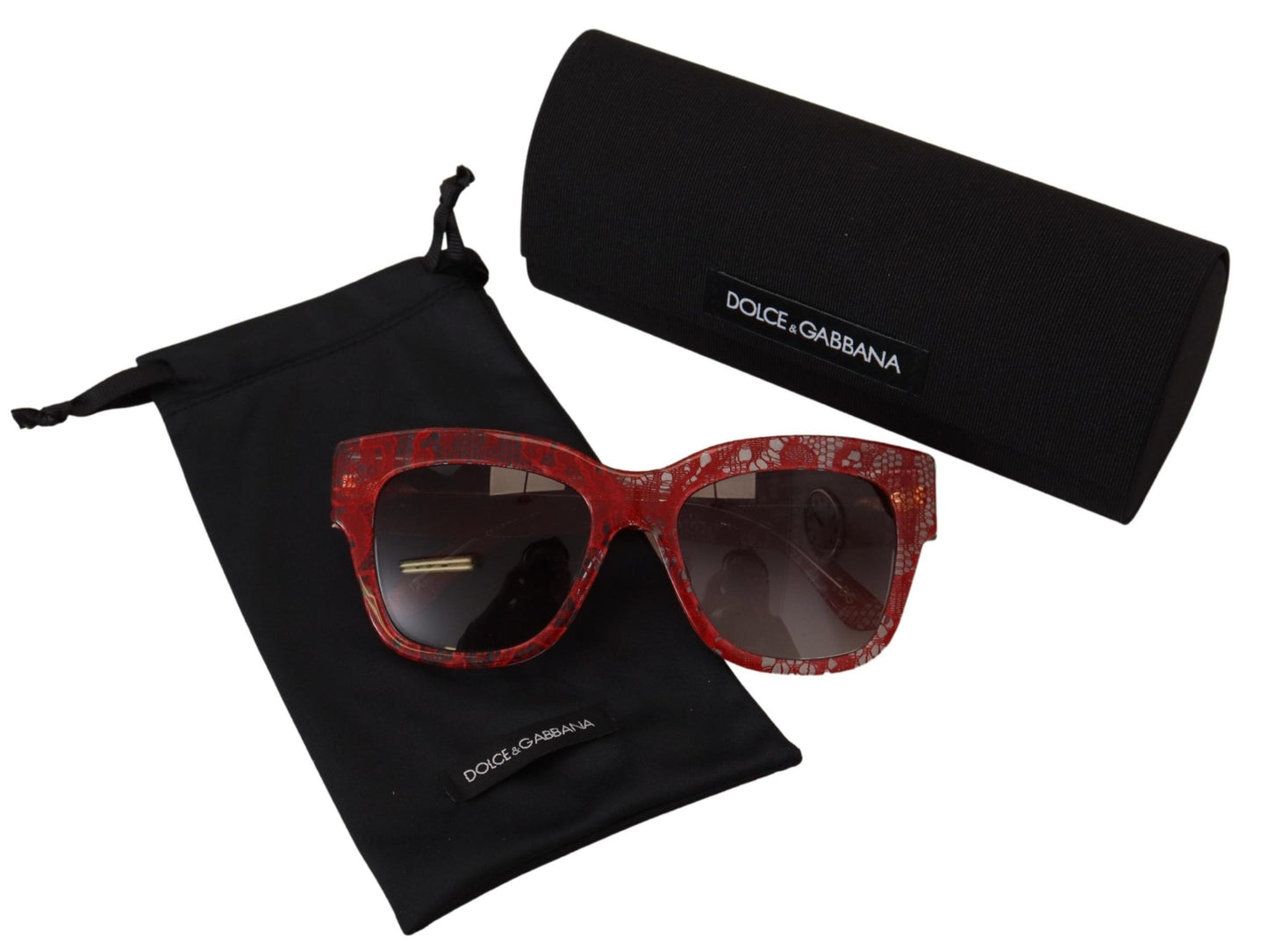 Dolce & Gabbana Siciliaanse Designer Zonnebril met Kantaccenten