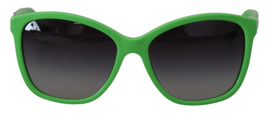 Dolce & Gabbana Chic Groene Acetaat Ronde Zonnebril