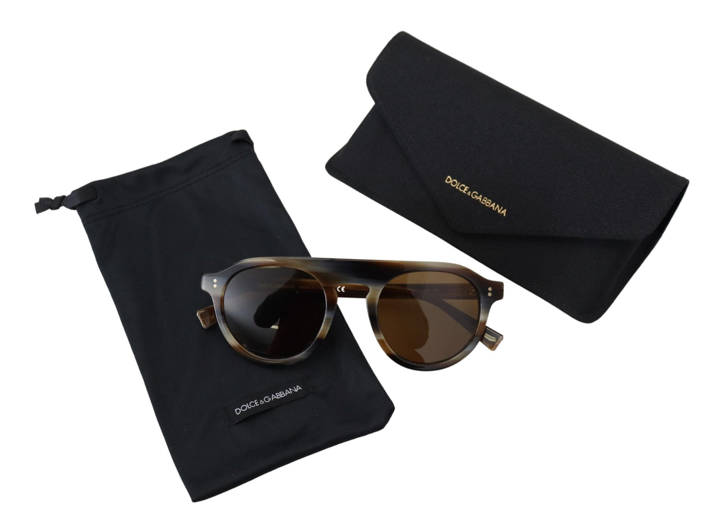 Dolce & Gabbana Timeless Tortoiseshell Unisex Zonnebril