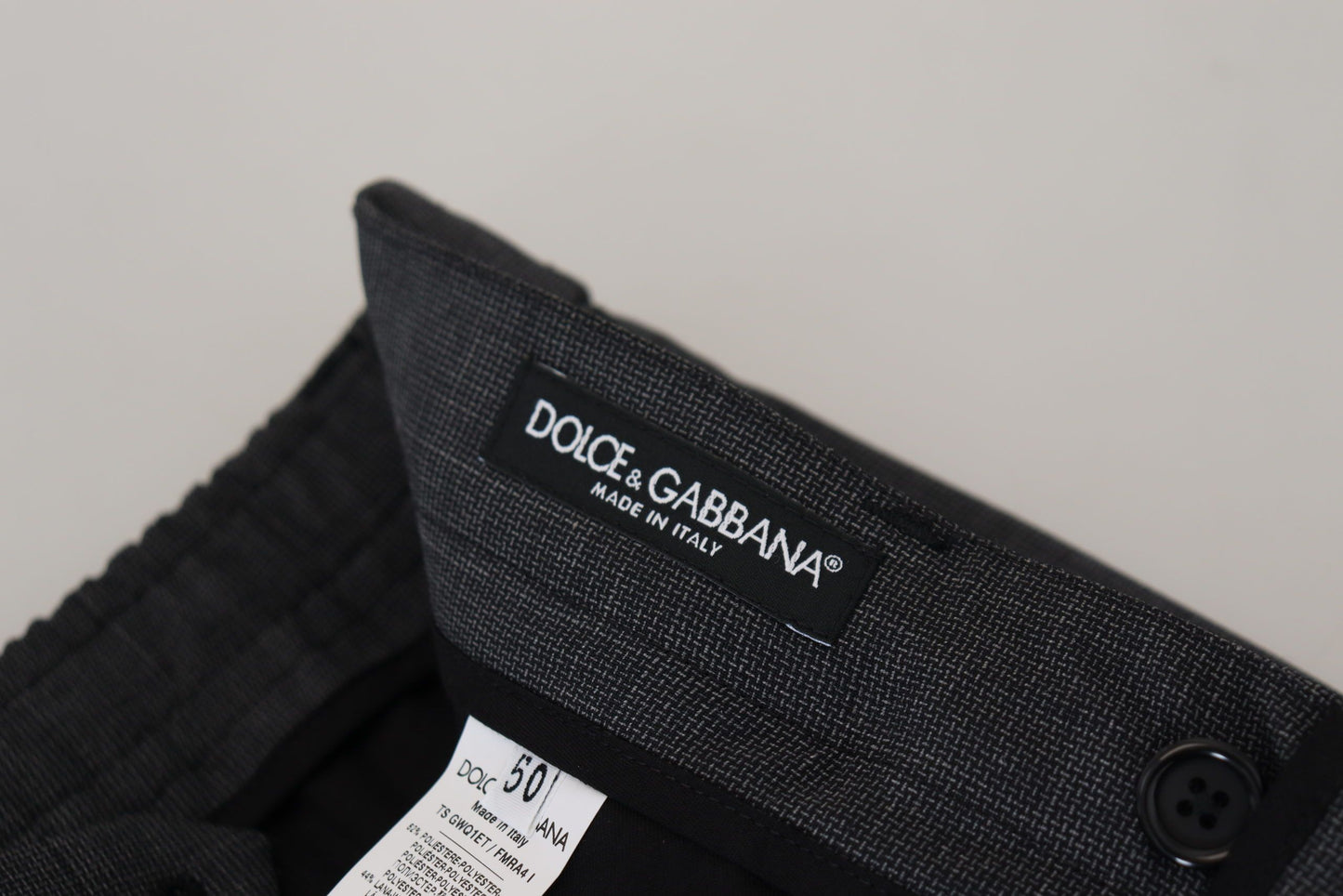 Dolce & Gabbana Elegante Geruite Slim Fit Cargobroek