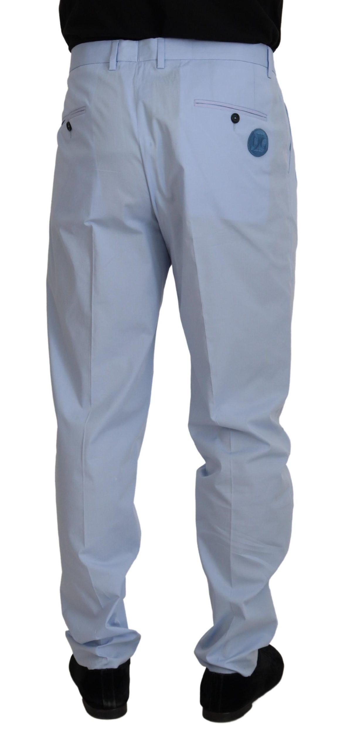 Dolce & Gabbana Elegante Slim Fit Chino In Lichtblauw