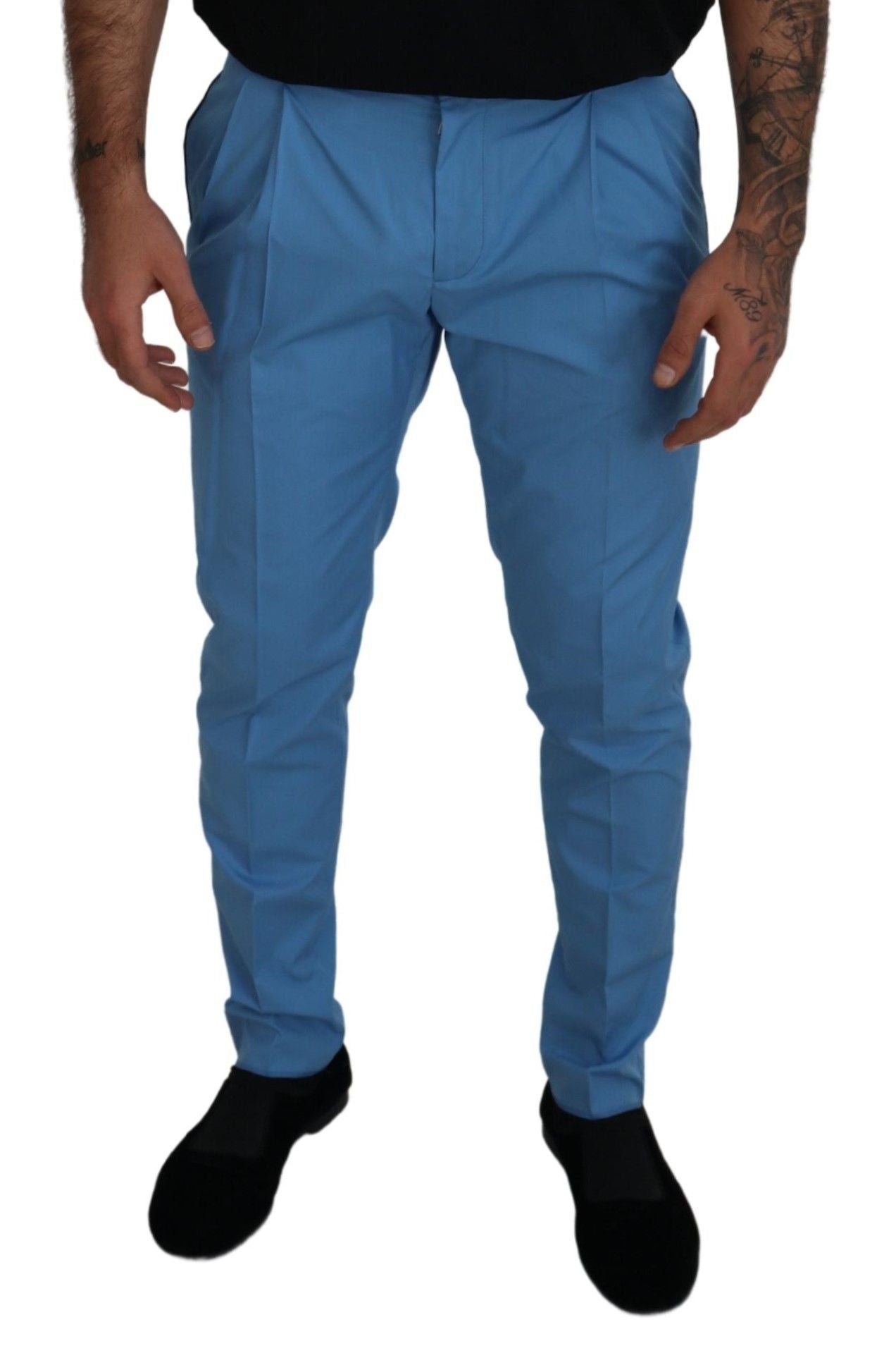 Dolce & Gabbana Elegante Slim Fit Chinos - Geniet van Italiaanse luxe