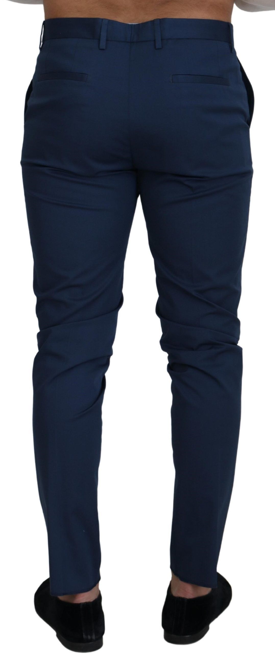 Dolce & Gabbana Elegante Slim Fit Chino in Blauw