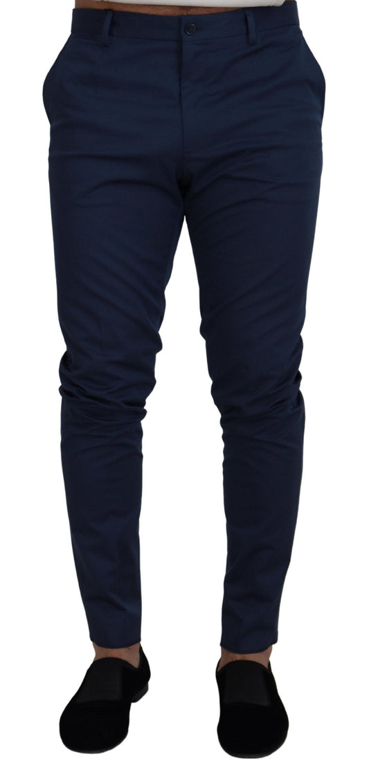 Dolce & Gabbana Elegante Slim Fit Chino in Blauw