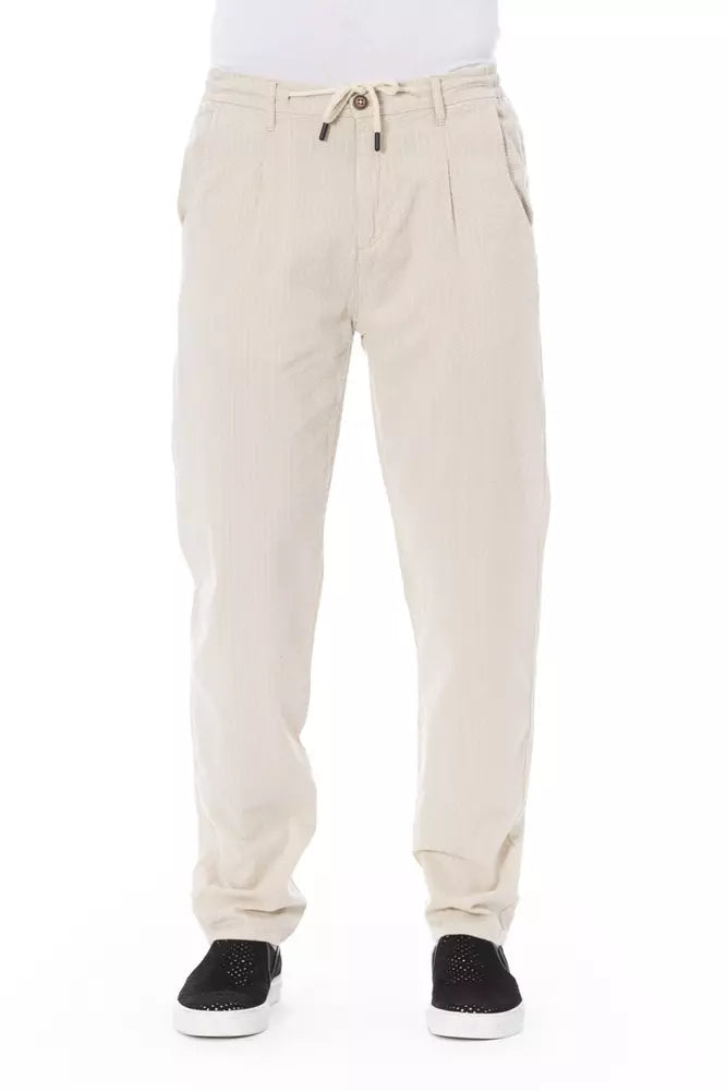 Baldinini Trend Beige Katoenen Heren Chino Broek