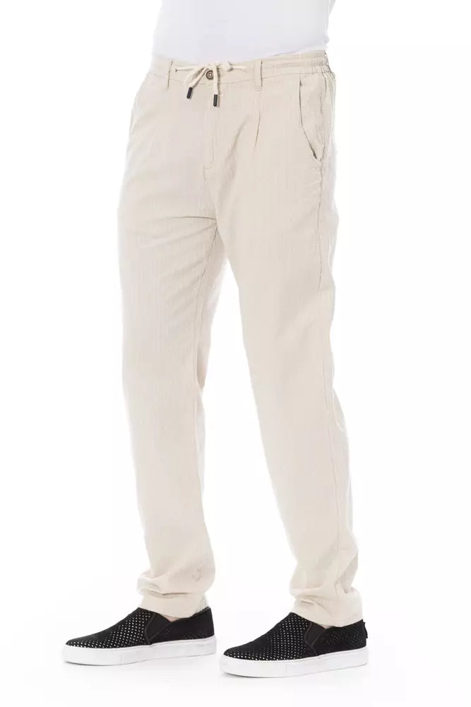 Baldinini Trend Beige Katoenen Heren Chino Broek