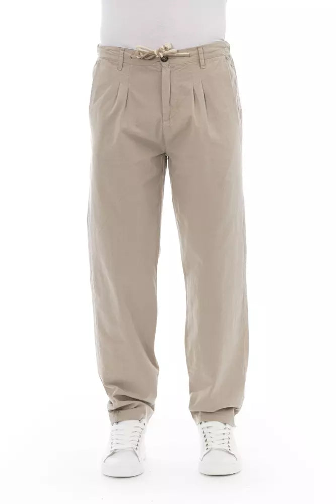 Baldinini Trend Beige Katoenen Heren Chino Broek