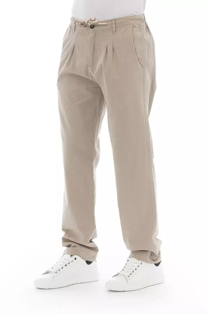 Baldinini Trend Beige Katoenen Heren Chino Broek