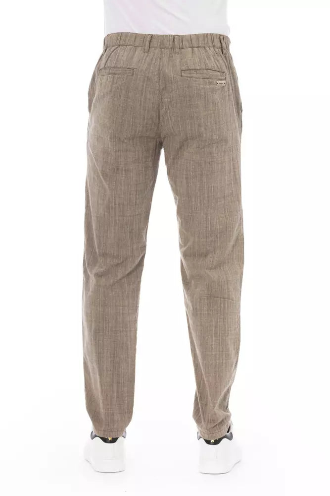 Baldinini Trend Beige Katoenen Heren Chino Broek