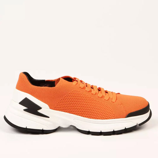 Neil Barrett Oranje Textiel Heren Sneaker