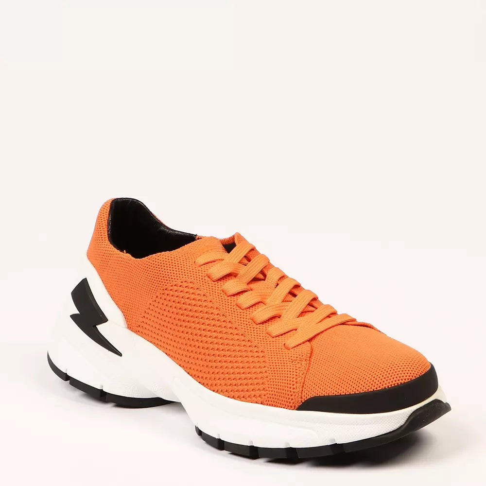 Neil Barrett Oranje Textiel Heren Sneaker