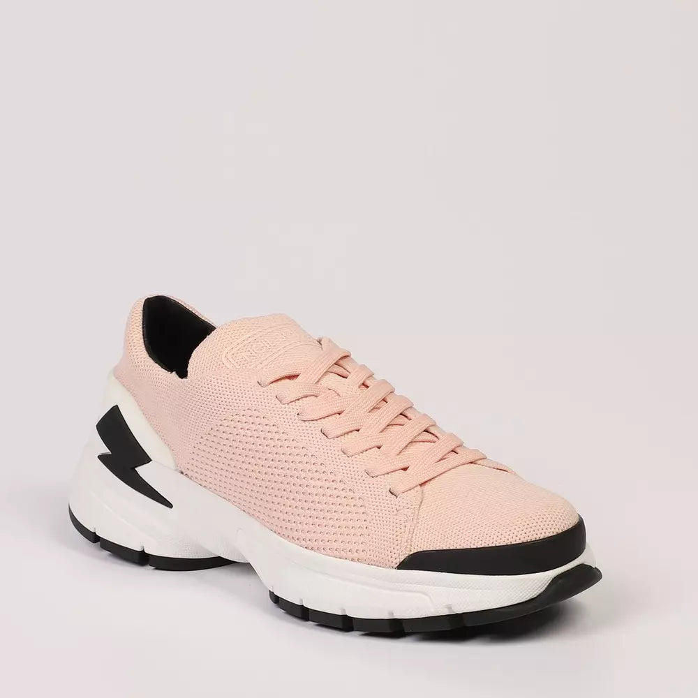 Neil Barrett roze textiel heren sneaker