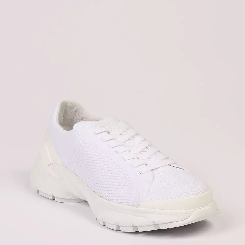 Neil Barrett Witte Textiel Heren Sneaker