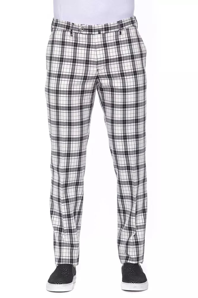 PT Torino Black Cotton Men's Trouser