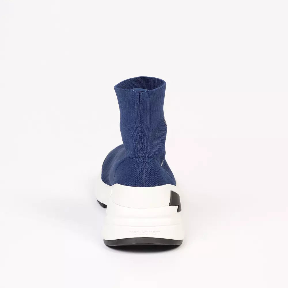 Neil Barrett Electric Bolt Sock Sneakers in Blauw