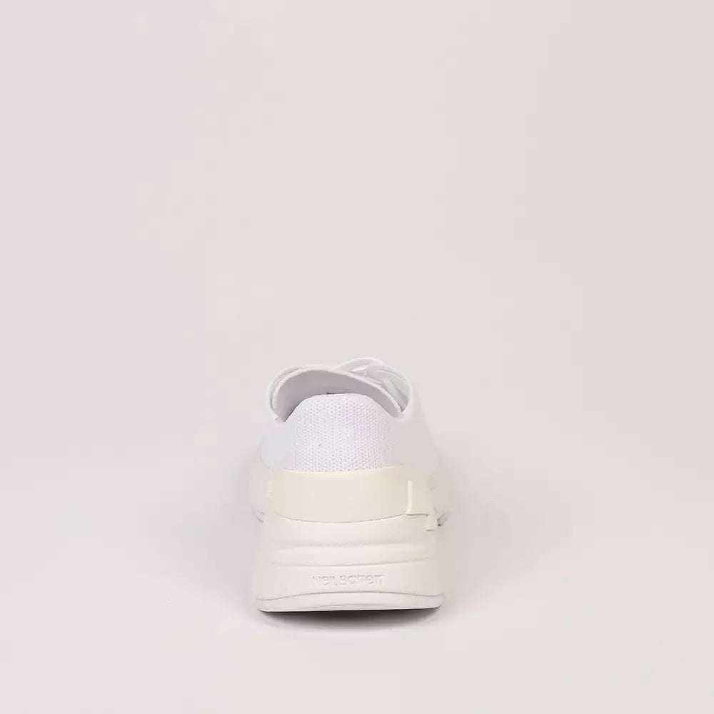 Neil Barrett Witte Textiel Heren Sneaker