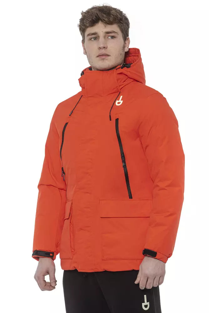 Tond Rood Polyester Herenjack