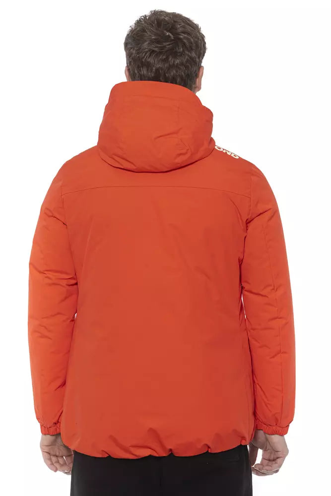 Tond Rood Polyester Herenjack