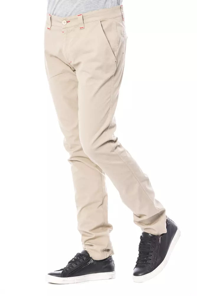 Verri Beige Katoenen Heren Chino Broek