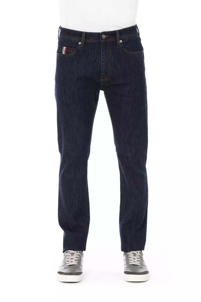 Baldinini Trend Blauwe Katoenen Herenjeans