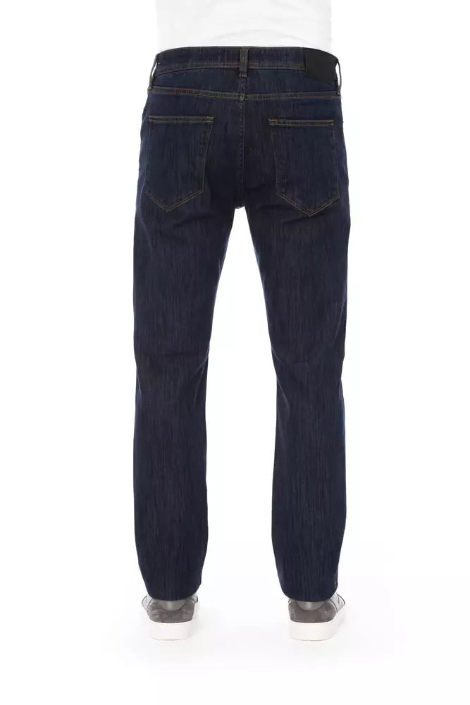 Baldinini Trend Blauwe Katoenen Herenjeans