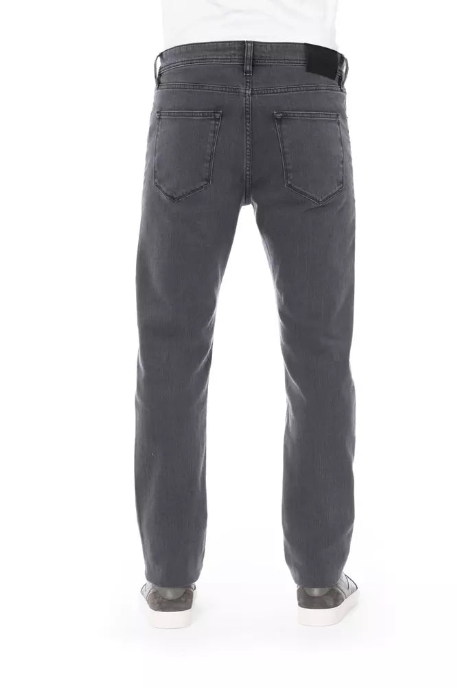 Baldinini Trend Grijze Katoenen Heren Jeans