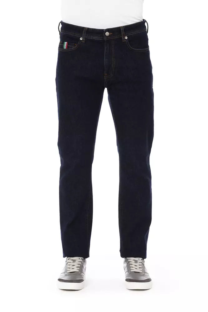 Baldinini Trend Blauwe Katoenen Heren Jeans